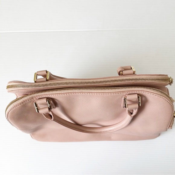 Tory Burch Thea Triple Zip Compartment Satchel Porcelain Pink - Picture 9 of 16